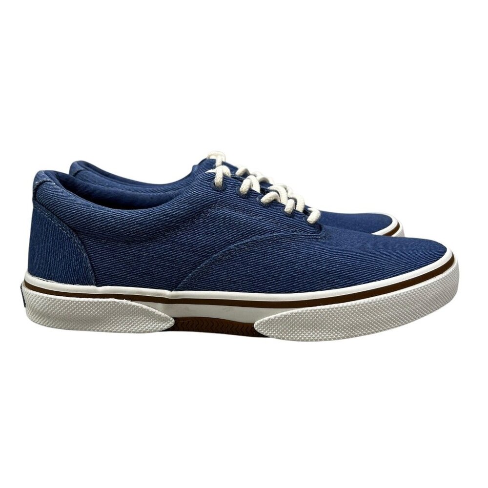 Sperry Halyard CVO Washed Twill True Navy Casual Shoes Men's Size 8 M